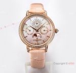 TW Factory Swiss Replica Vacheron Constantin Traditionnelle Women Watch Rose Gold Diamond-set